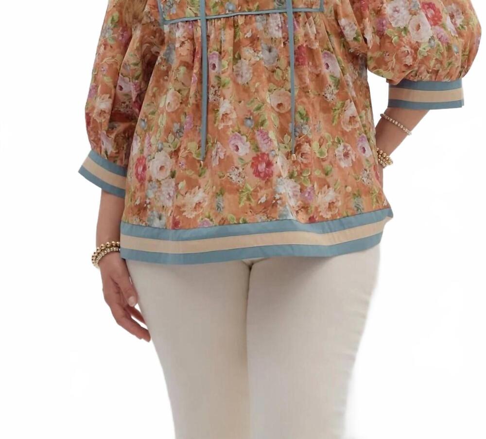 NEW ENTRO women's marissa top in peach